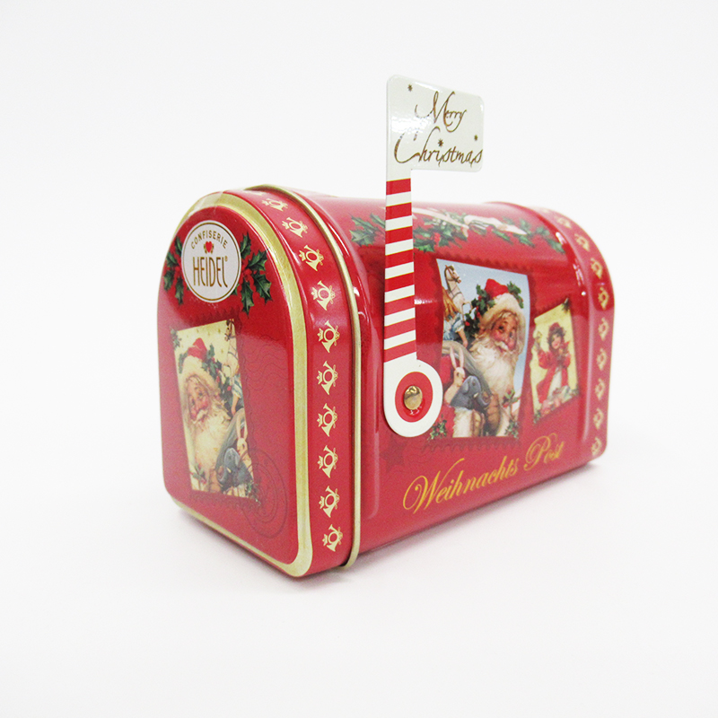 XM クリスマス ノスタルジック メールボックス缶